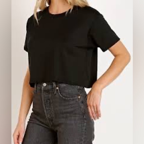 JOAH BROWN Queen Crop Hacci Tee Black O/S GUC - Picture 4 of 10